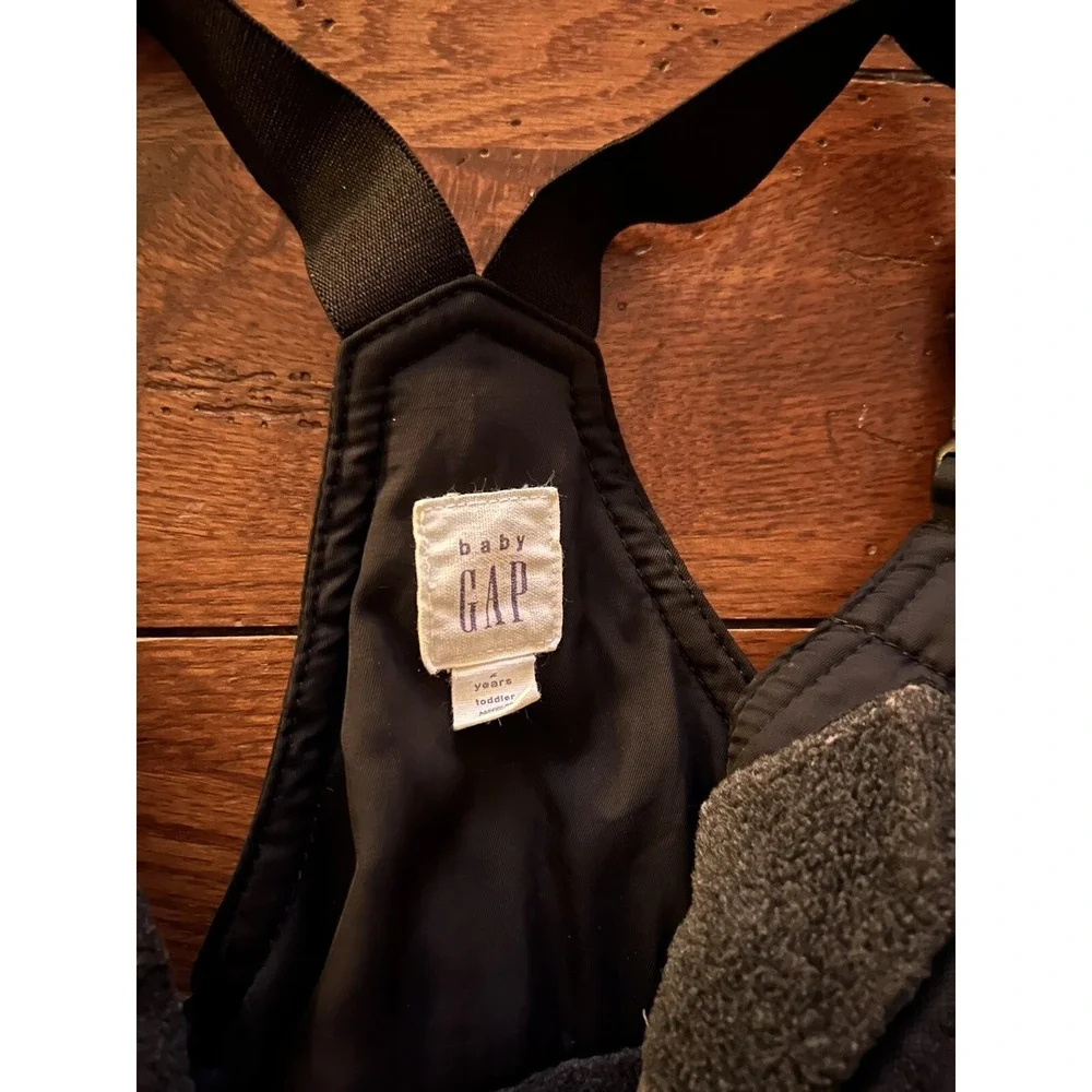 Baby Gap Primaloft Bib Snow Ski Suit Pants Black Size 2T Winter Toddler
